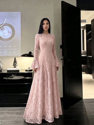 Cinched Waist Slimming Luxury Dress