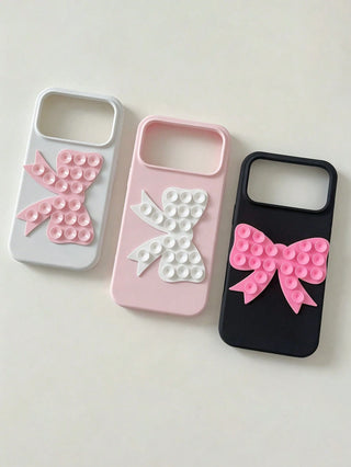Cute Bow Double-Sided Silicone Suction Phone Holder