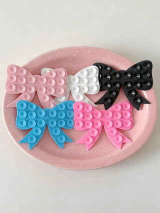 Cute Bow Double-Sided Silicone Suction Phone Holder