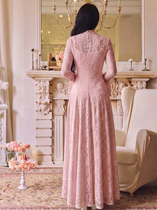 Cinched Waist Slimming Luxury Dress