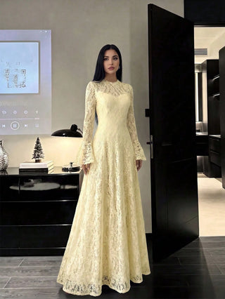 Cinched Waist Slimming Luxury Dress