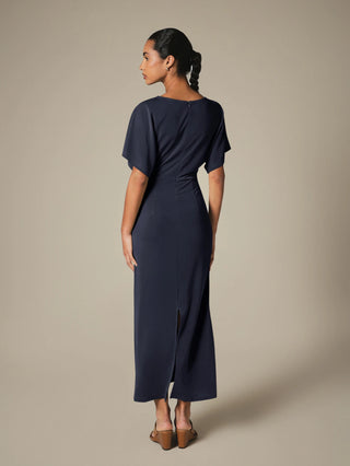 Midi Dress With Dolman Sleeves