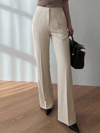 Elongated Flare Leg Pants
