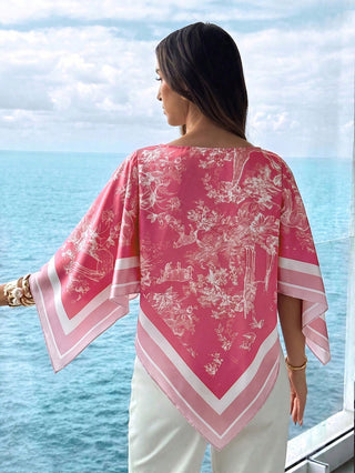 Boat Neck Scarf Top