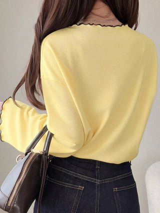 Polka Dot Loose Colorblock Short Sleeve T-Shirt