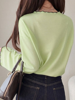 Polka Dot Loose Colorblock Short Sleeve T-Shirt