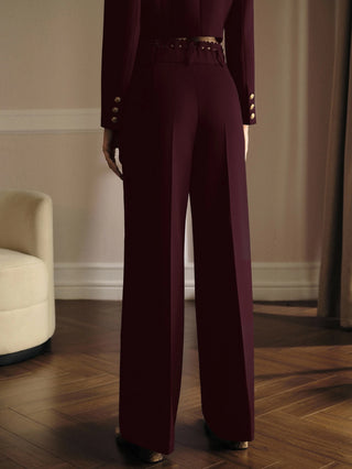 MOTF PREMIUM LACE PATCHWORK SUIT PANTS