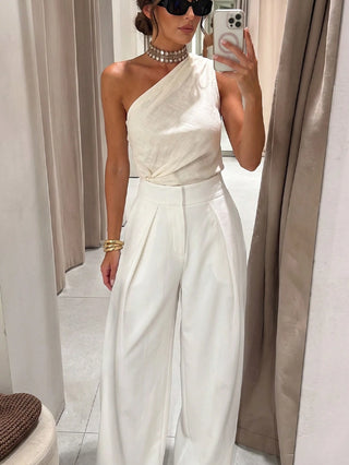 Pleated Loose Travel Pants