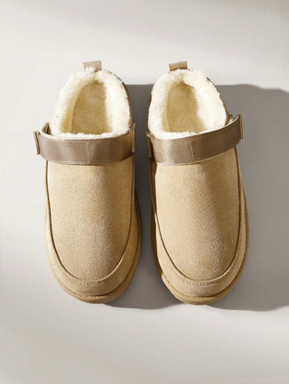 Velvet Warm Versatile Platform Shoes