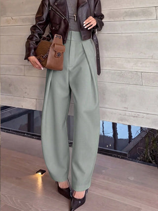 Pleated Loose Travel Pants