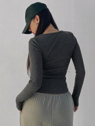 Women's Slim Fit U-Neck T-Shirt