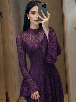 Cinched Waist Slimming Luxury Dress