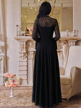 Cinched Waist Slimming Luxury Dress