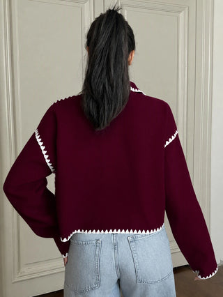 Color Cropped Jacket