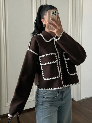 Color Cropped Jacket