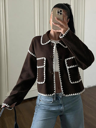 Color Cropped Jacket
