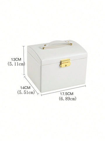 1PC Luxury PU Leather Drawer Jewelry Boxes