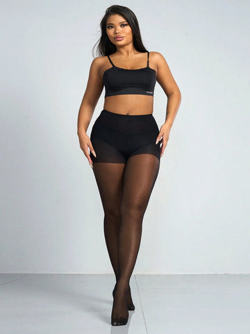 1Pair Women Sexy 20D Sheer Stockings Black Tights