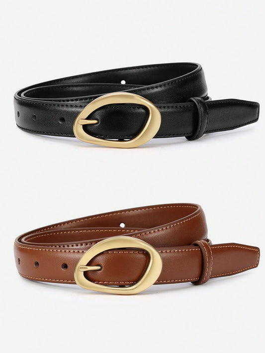 New Women's Needle Buckle Niche Korean Version Versatile Decorative Belt
