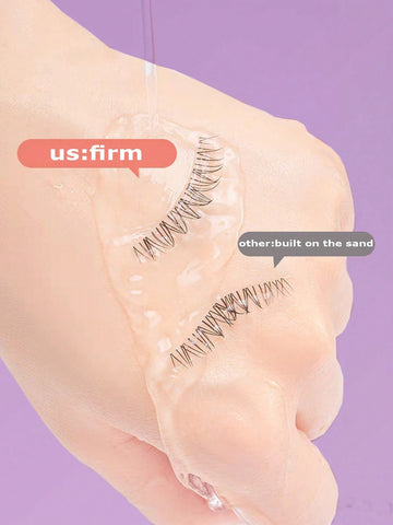 1 PC 5ml Waterproof Super Strong Hold False Eyelash Adhesive with Gentle Formula and Brush Tip Applicator -