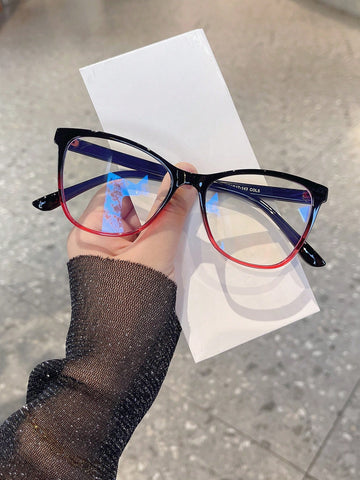 1pair Women Cat Eye Frame Casual Eyeglasses