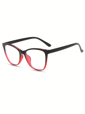 1pair Women Cat Eye Frame Casual Eyeglasses