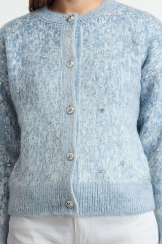 Patterned Soft Knitwear Cardigan