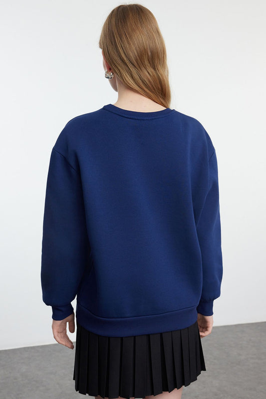 Thick Knitted - Embroidered Comfortable SWeatshirt