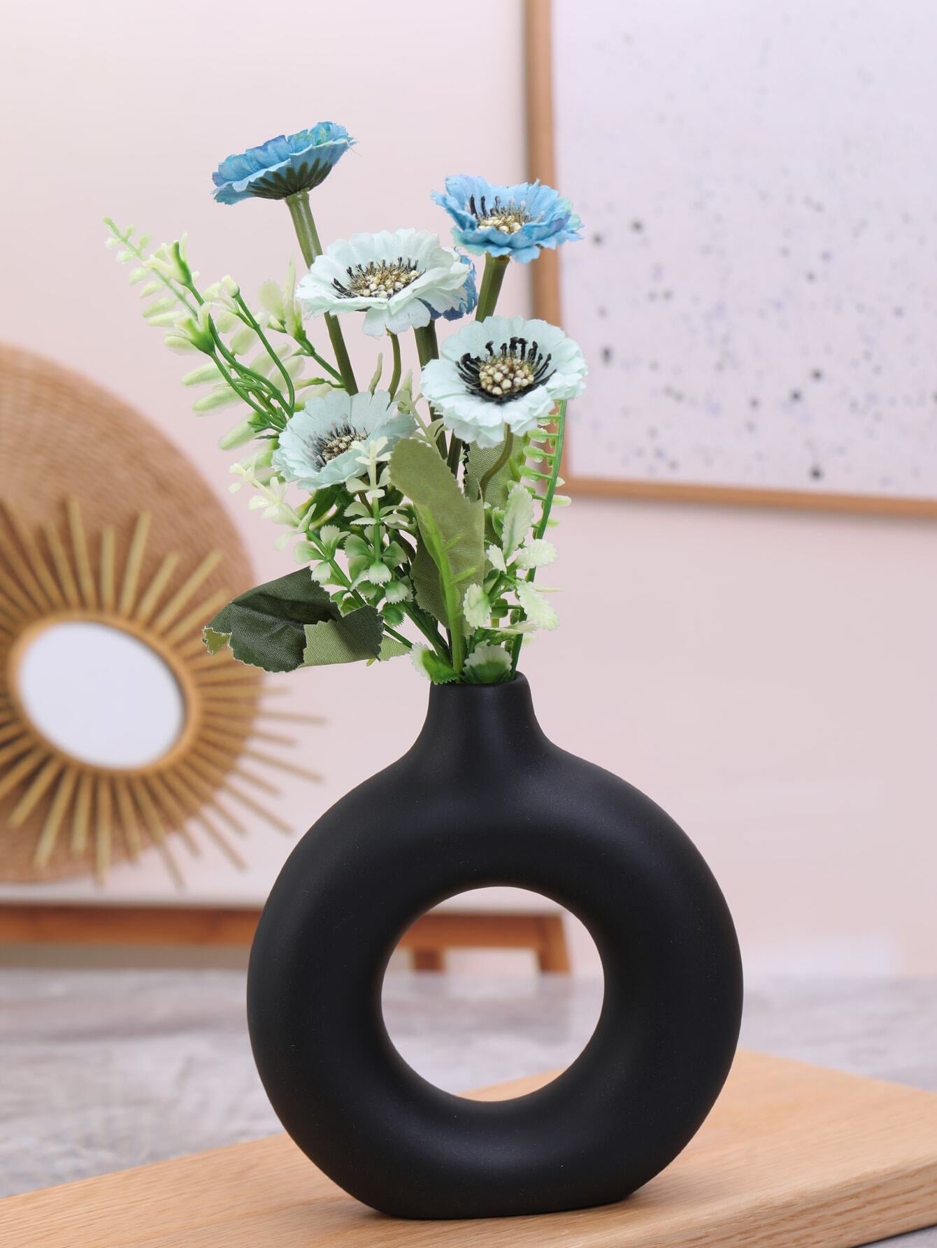 1pc Geometric Design Flower Vase