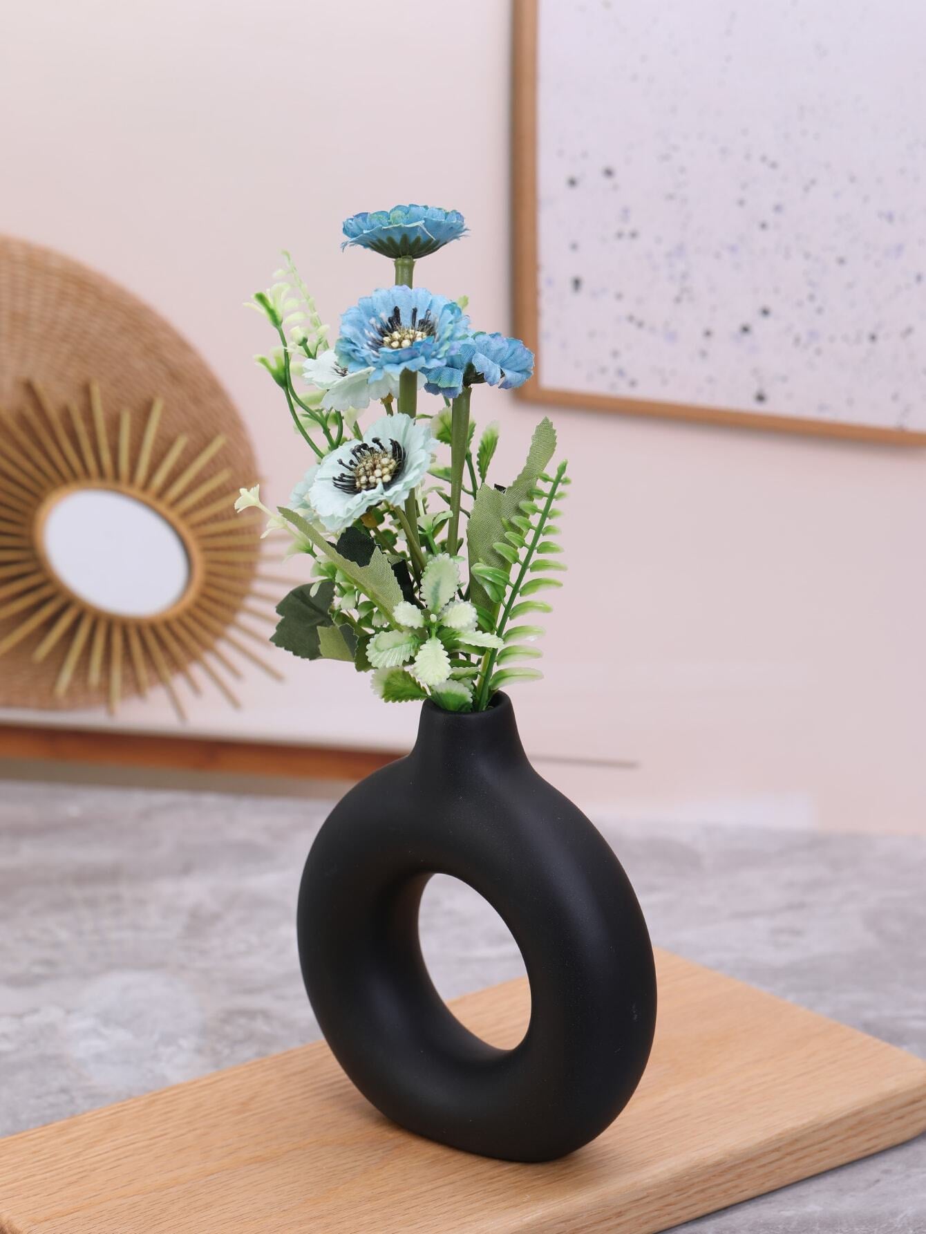 1pc Geometric Design Flower Vase