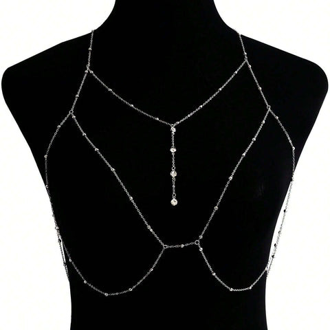 1pc Sexy Chain Decorated Body Jewelry For Women