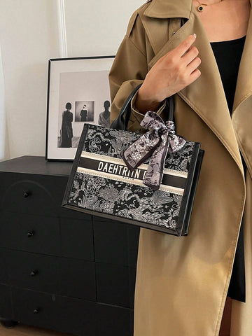 1pc Fashionable Ladies' Tote Bag