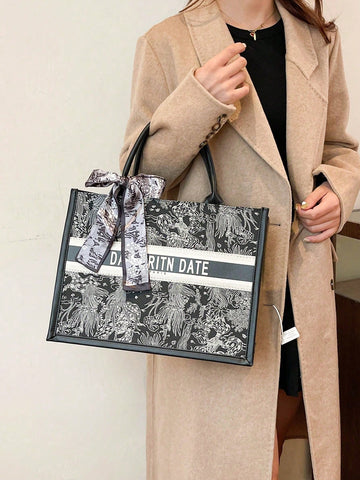 1pc Fashionable Ladies' Tote Bag