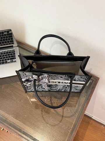 1pc Fashionable Ladies' Tote Bag