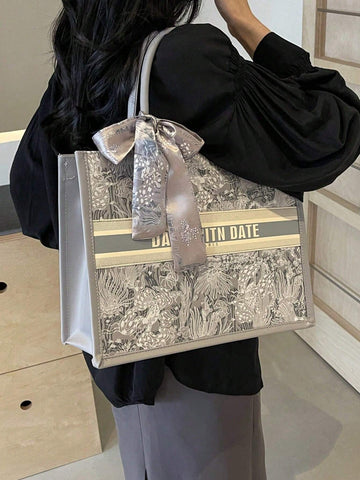 1pc Fashionable Ladies' Tote Bag