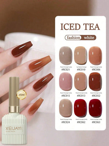 1pc 15Ml Iced Tea Nail Gel Polish