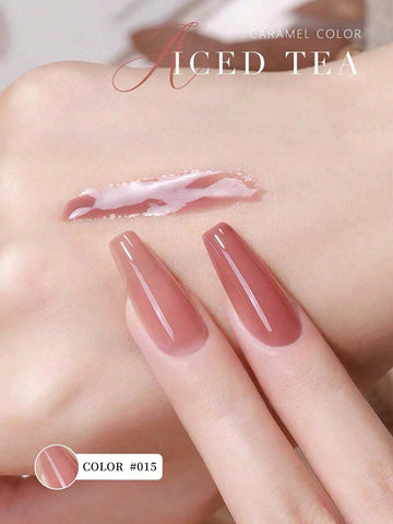1pc 15Ml Iced Tea Nail Gel Polish