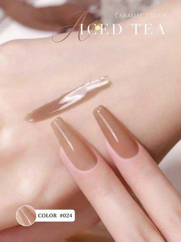 1pc 15Ml Iced Tea Nail Gel Polish