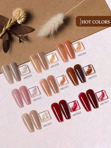 1pc 15Ml Iced Tea Nail Gel Polish