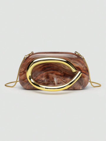 1pc PU Clutch Bag