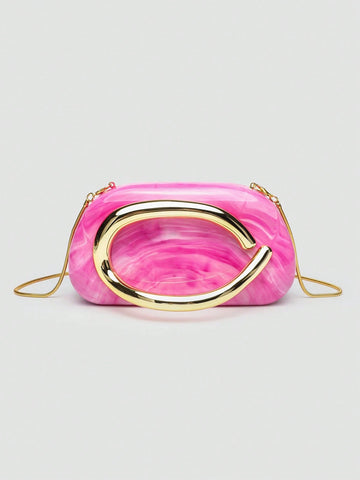 1pc PU Clutch Bag