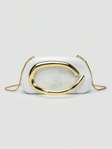 1pc PU Clutch Bag
