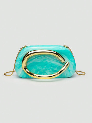 1pc PU Clutch Bag