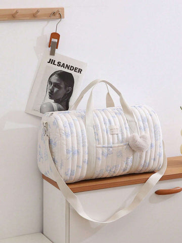 Large Capacity Bear Embroidery Diaper Bag