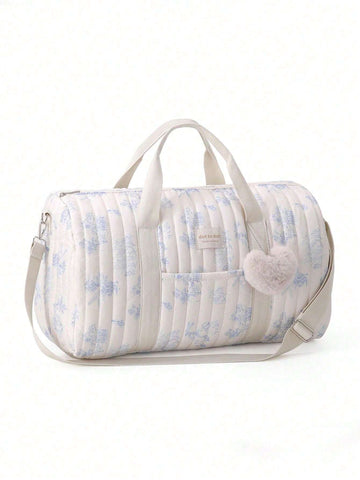 Large Capacity Bear Embroidery Diaper Bag