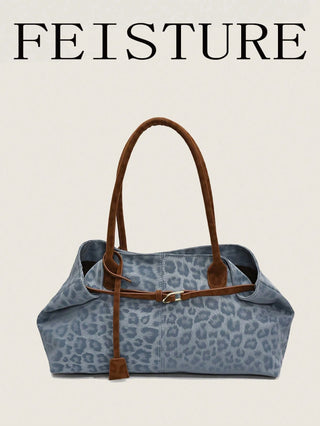 Strap Decor Straw Bag