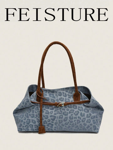 Strap Decor Straw Bag