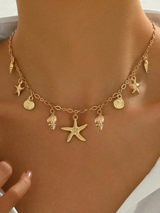 1pc Fashionable ZA Layered Necklace