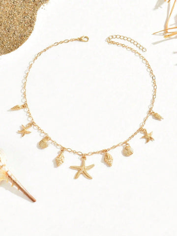 1pc Fashionable ZA Layered Necklace