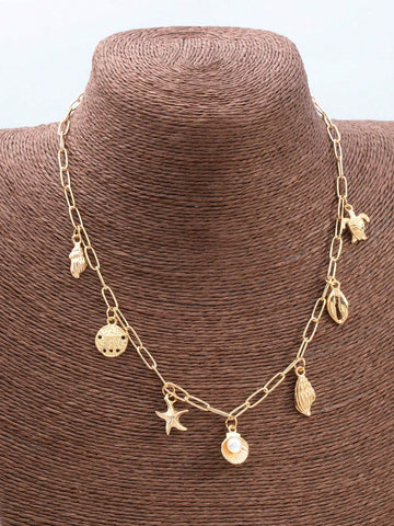 1pc Fashionable ZA Layered Necklace